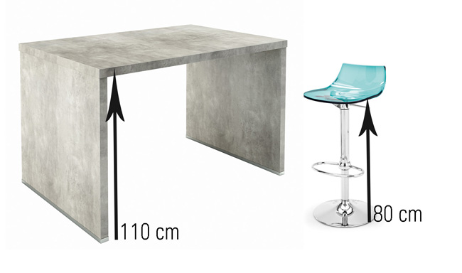 Tabouret de bar 120 cm