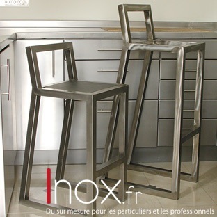 Tabouret design inox