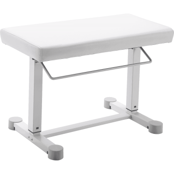 Banquette piano cuir blanc