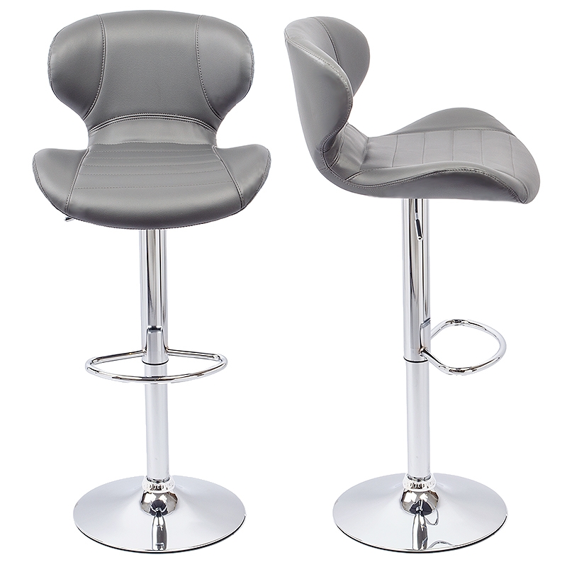 Tabouret de bar gris cdiscount