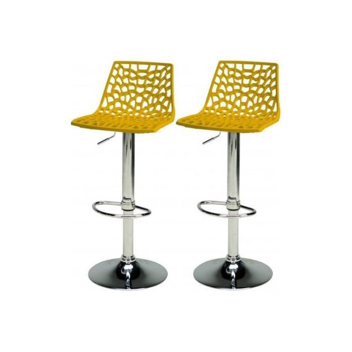 Tabouret design jaune