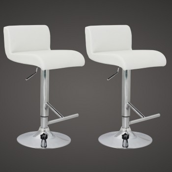 Tabouret bar blanc et noir