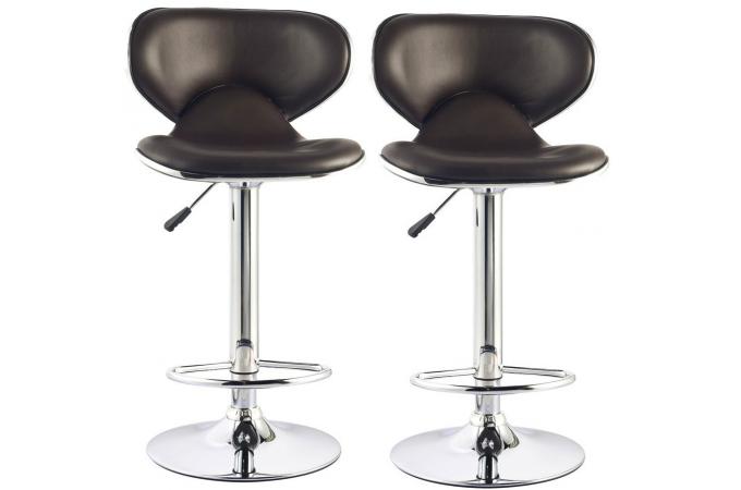 Tabouret de bar chocolat pas cher