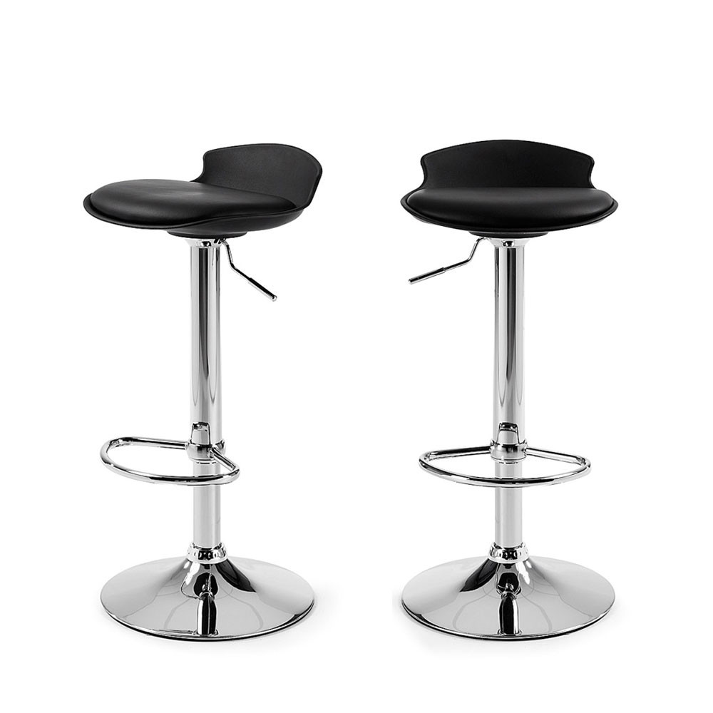 2 tabouret de bar noir