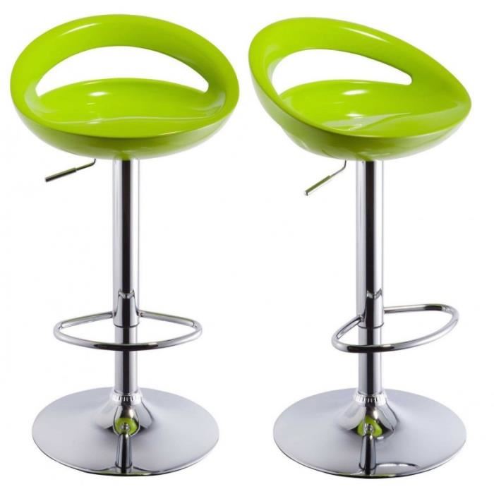 Tabouret de bar vert cdiscount