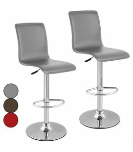 Tabouret de bar gris taupe