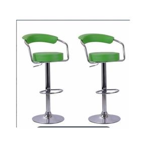 Tabouret de bar vert et blanc