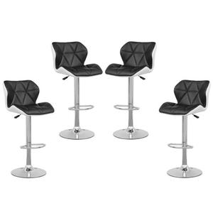 Tabouret de bar gris et blanc