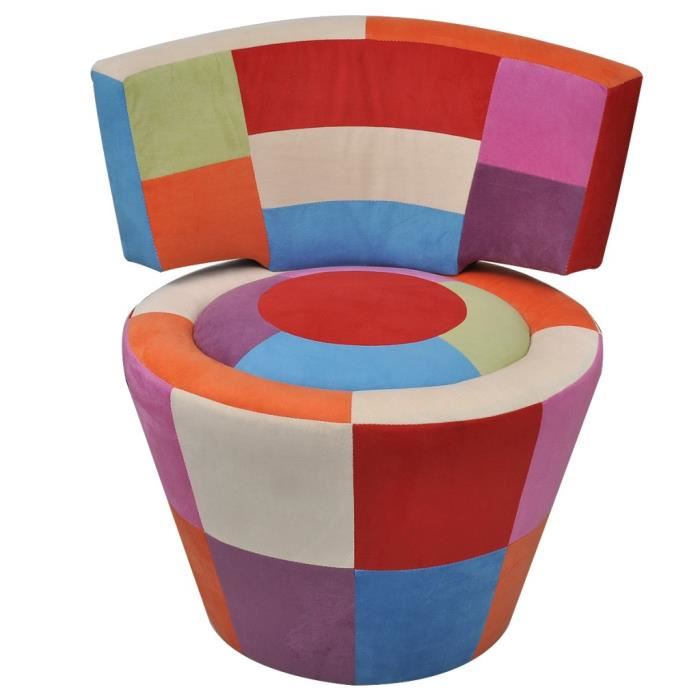 Tabouret rond avec dossier
