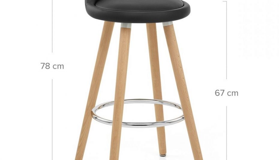 Tabouret de cuisine couleur taupe