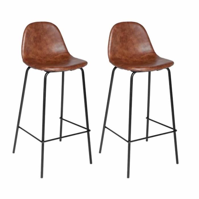 Cdiscount tabouret de bar marron