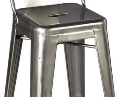 Tabouret tolix h75 petit dossier