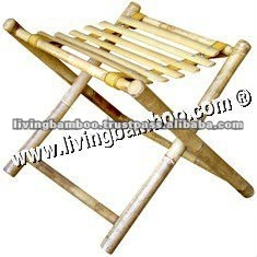 Tabouret pliant en bambou