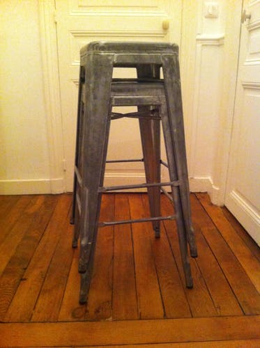 Tabouret tolix galvanise