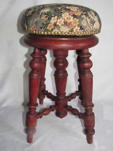Tabouret piano ancien