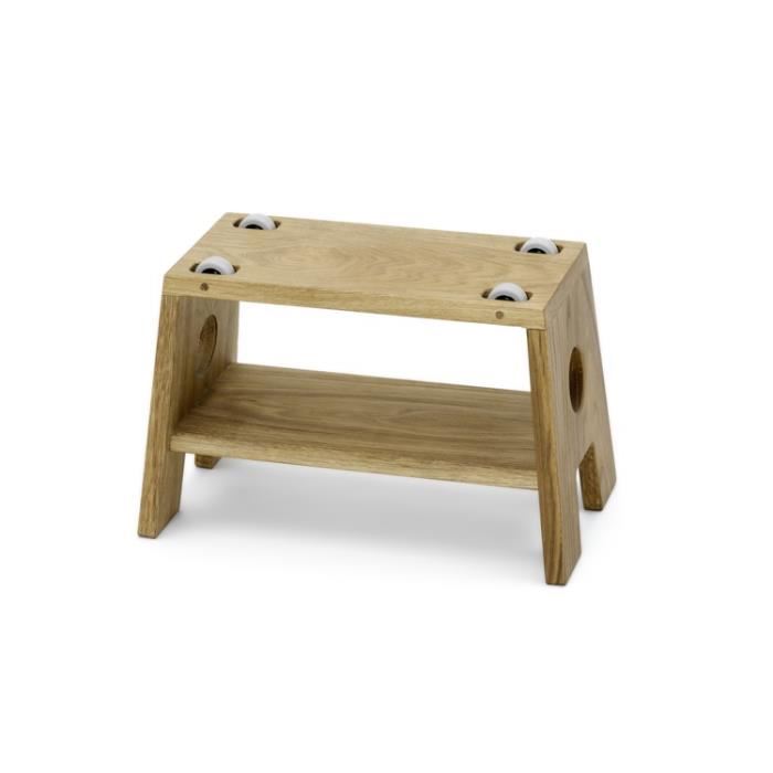 Tabouret a roulette bois