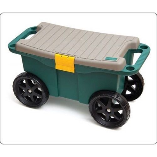 Tabouret a roulette de jardin