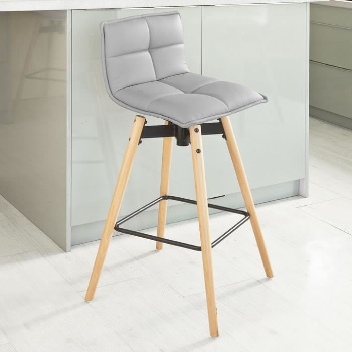 Tabouret haut avec dossier cuisine