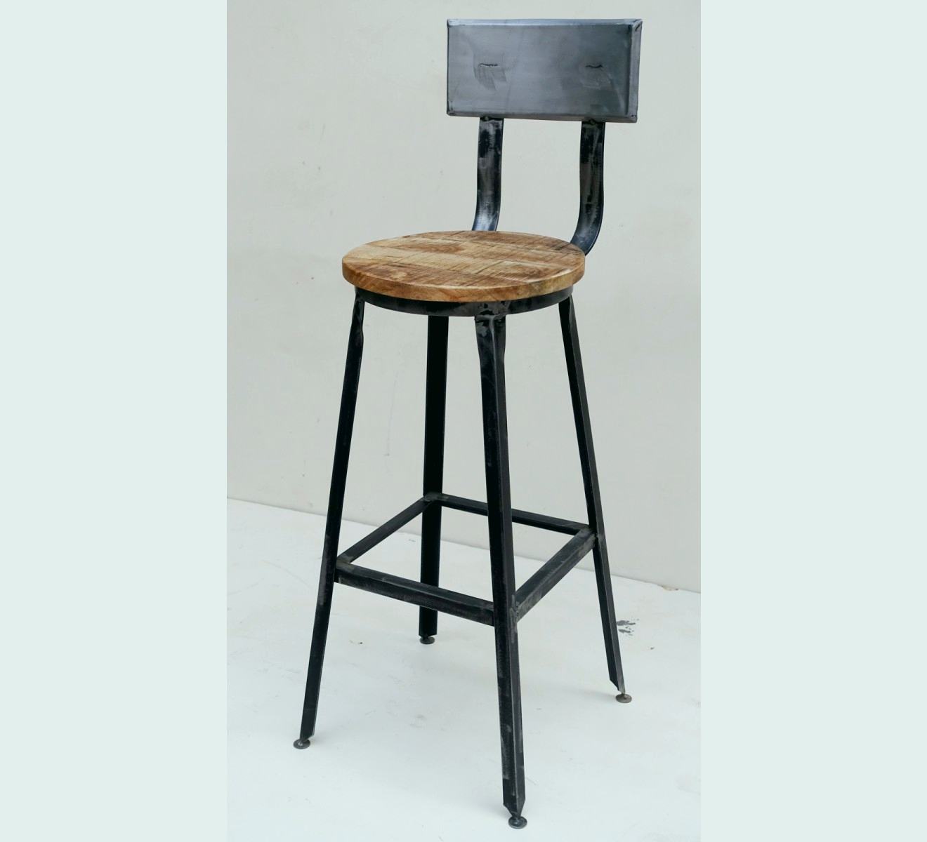 Chaise de bar en metal