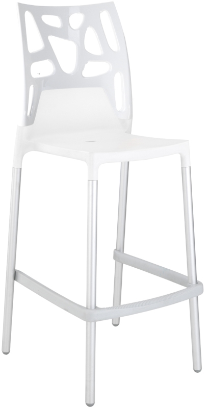 Tabouret bar blanc design