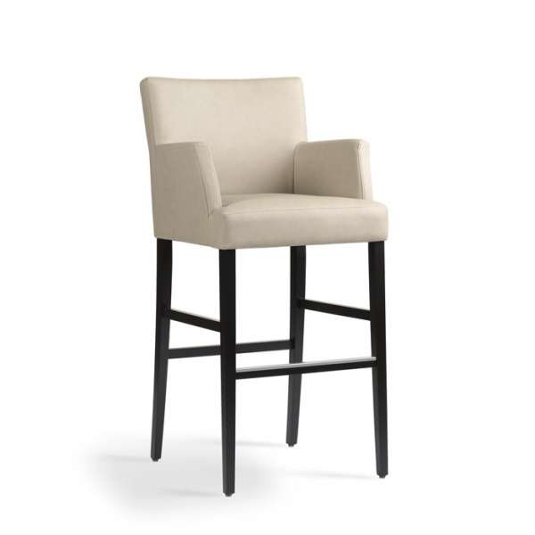 Tabouret de bar avec dossier 4 pieds