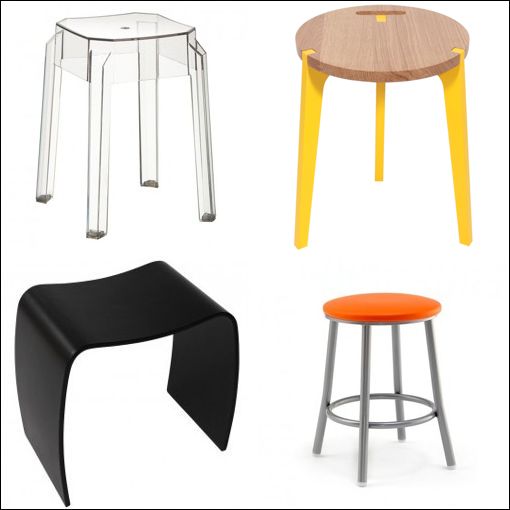 Tabouret bas empilable