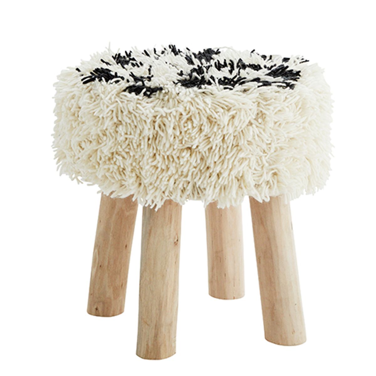 Tabouret bas laine