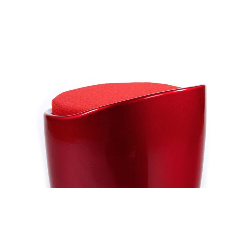Tabouret bas rouge