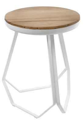 Tabouret bas blanc