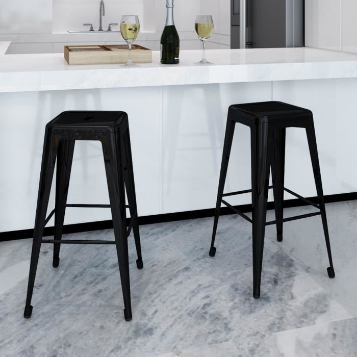 Tabouret de bar fer forge pas cher