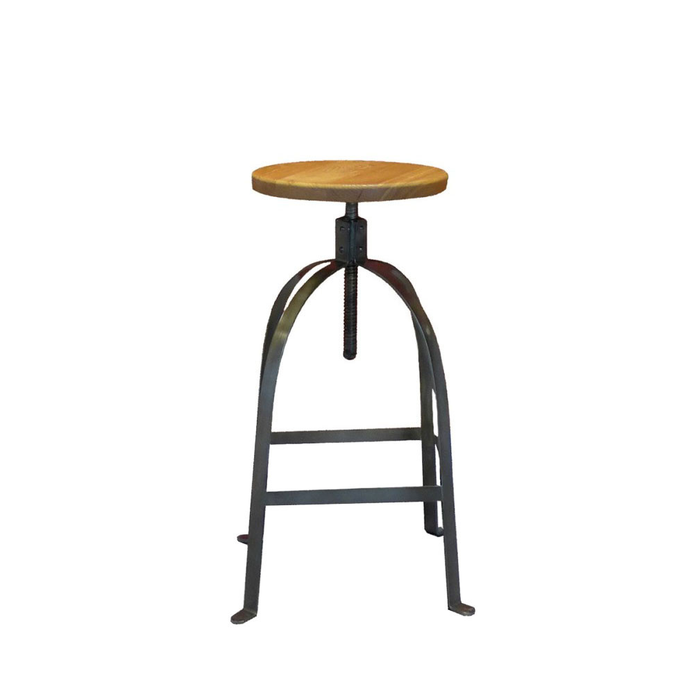 Tabouret avec vis sans fin