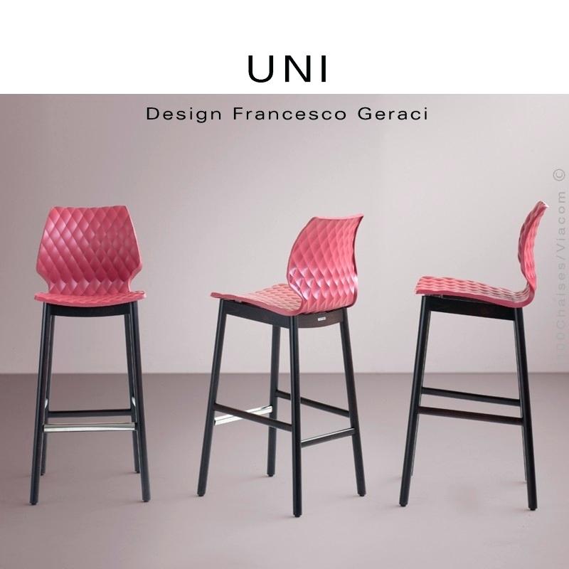 Tabouret de bar design avec 4 pieds