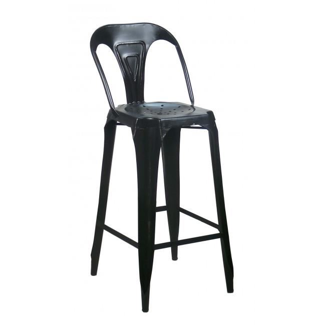 Tabouret de bar industriel style tolix
