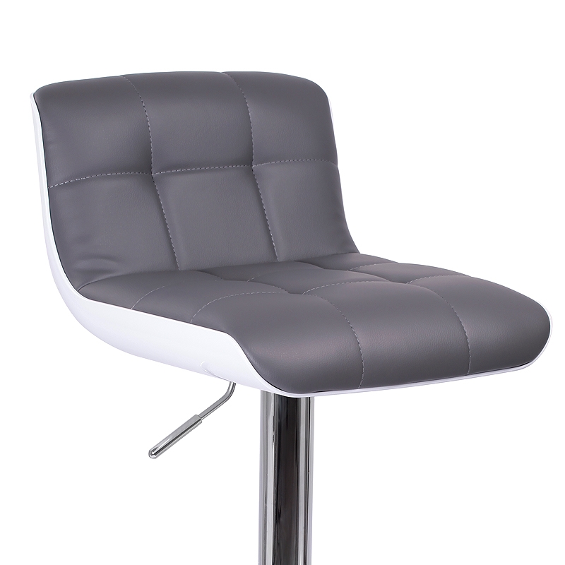 Tabouret de bar gris blanc