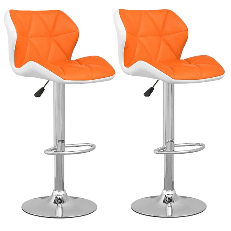 Tabouret bar design orange