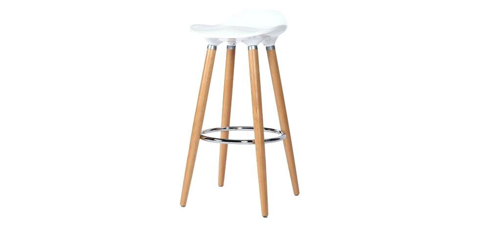 Tabouret bar bois blanc