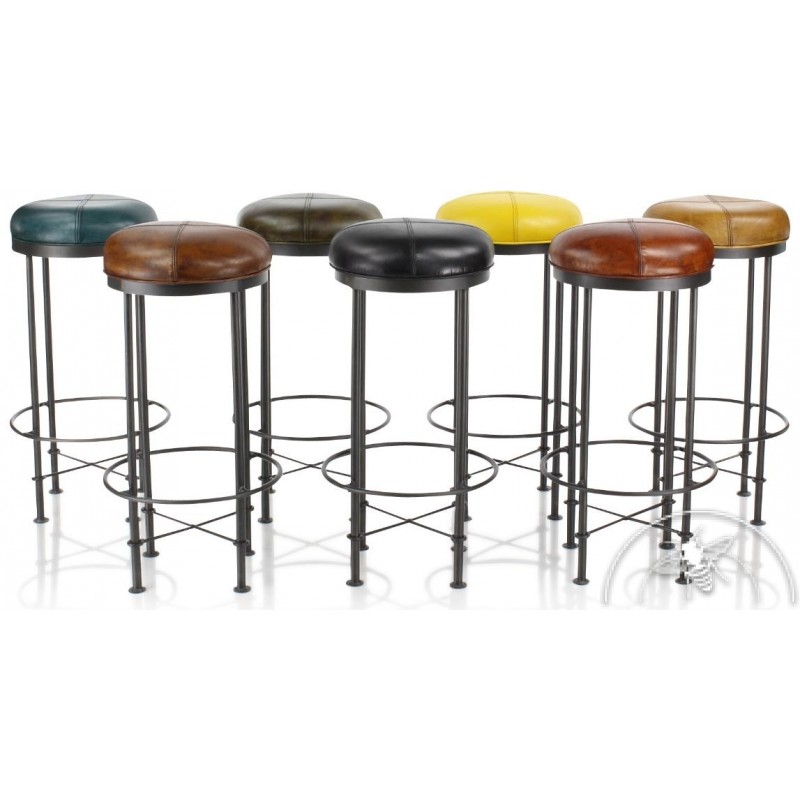 Tabouret cuir maison du monde