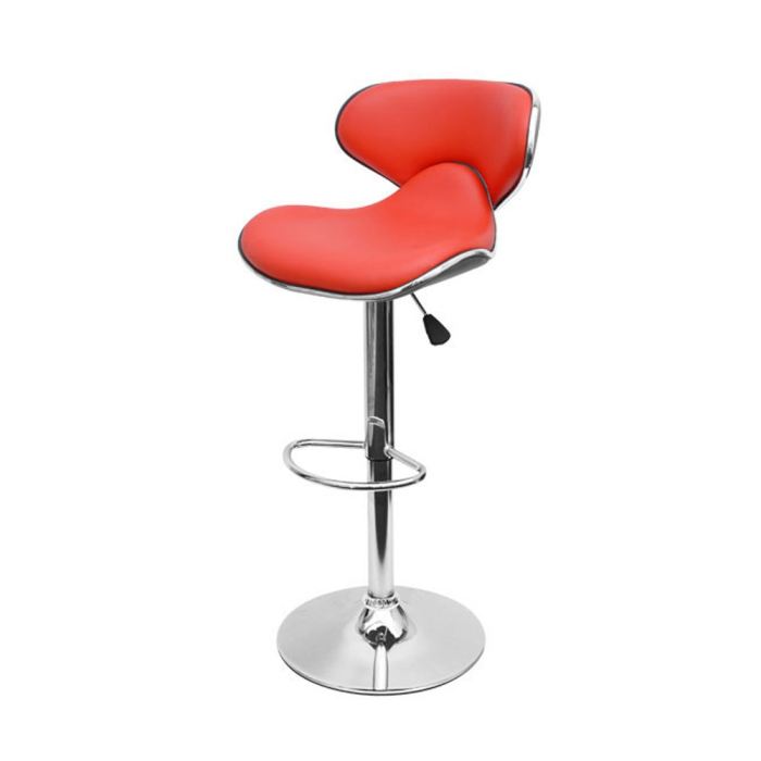 Tabouret de bar design cuir rouge
