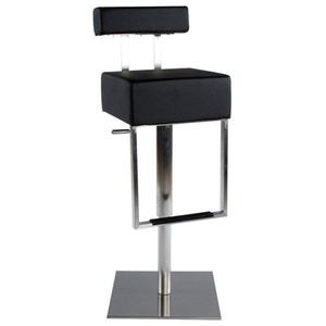 Tabouret de bar design cuir noir