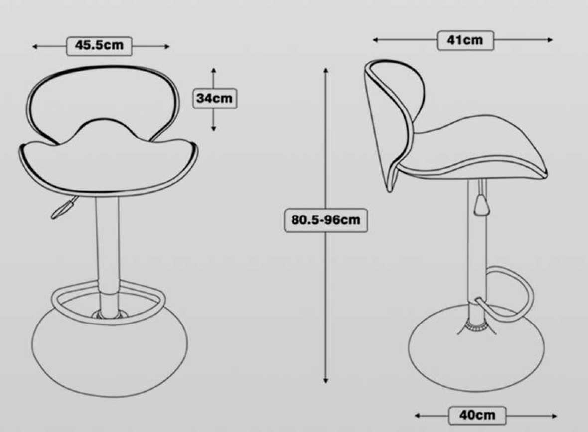 Tabouret de bar dimension