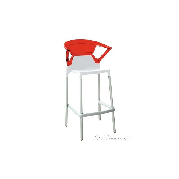 Tabouret de bar design shiver rouge