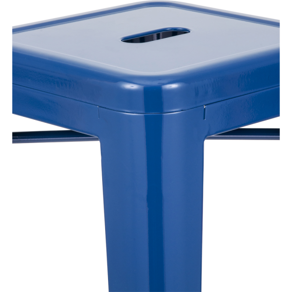 Tabouret tolix bleu