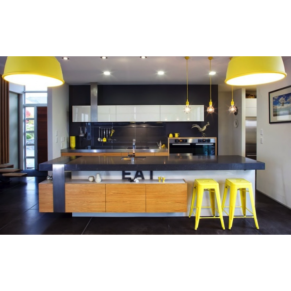 Tabouret bar tolix jaune