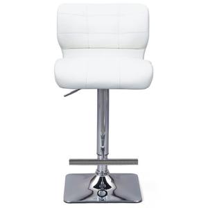 Tabouret de bar blanc laqué