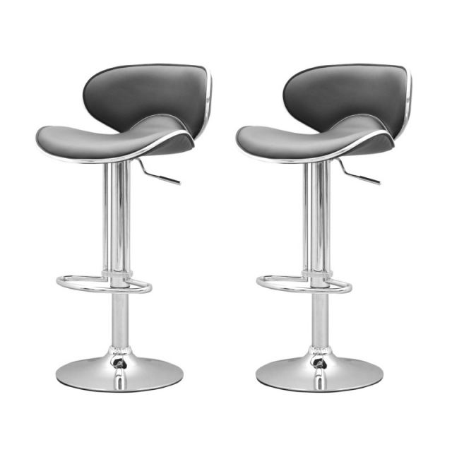 Tabouret chaise de bar design cobra noir hauteur réglable