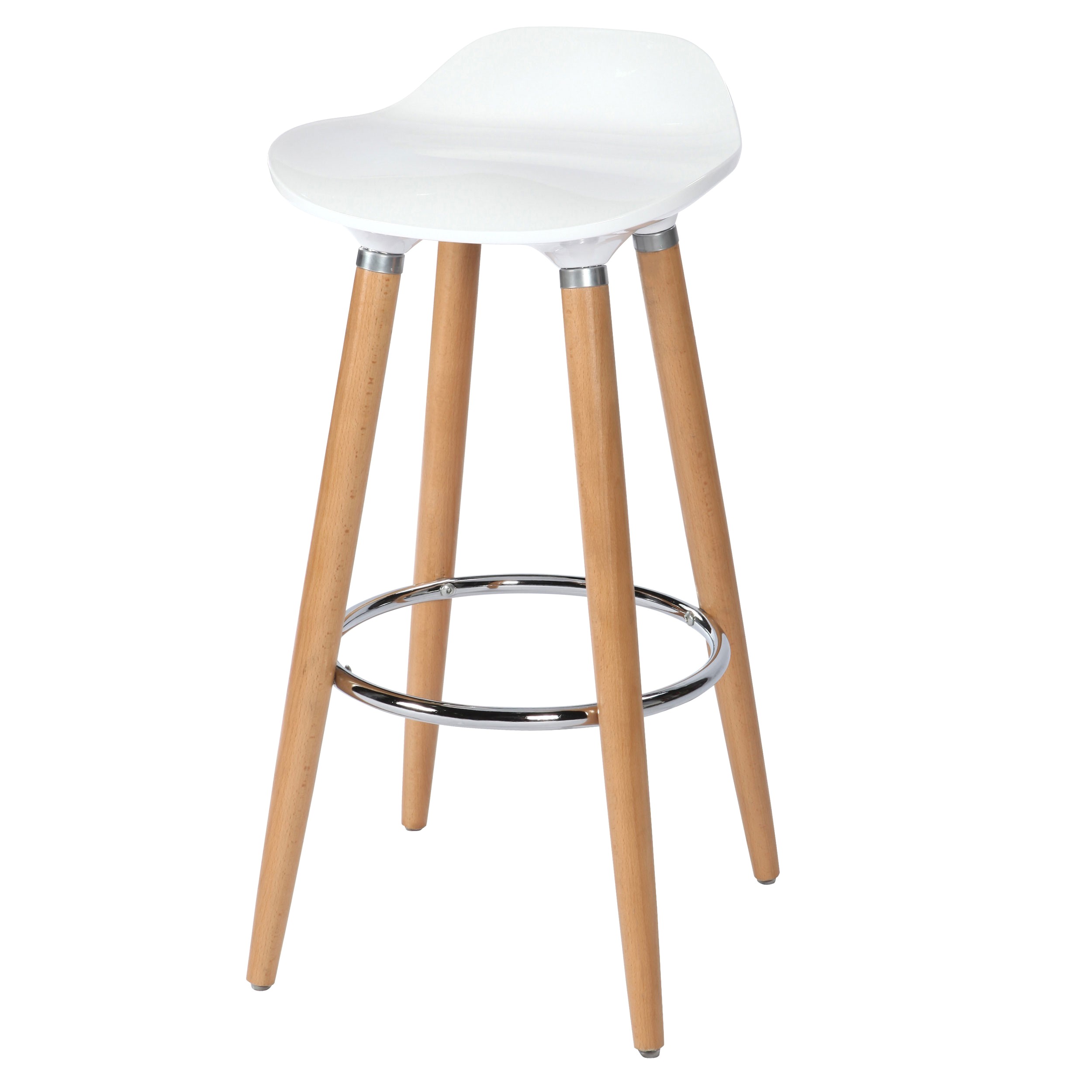Tabouret de bar oslo blanc