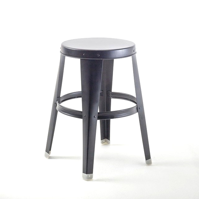 Tabouret de bar industriel effet rouille lot de 2 usino