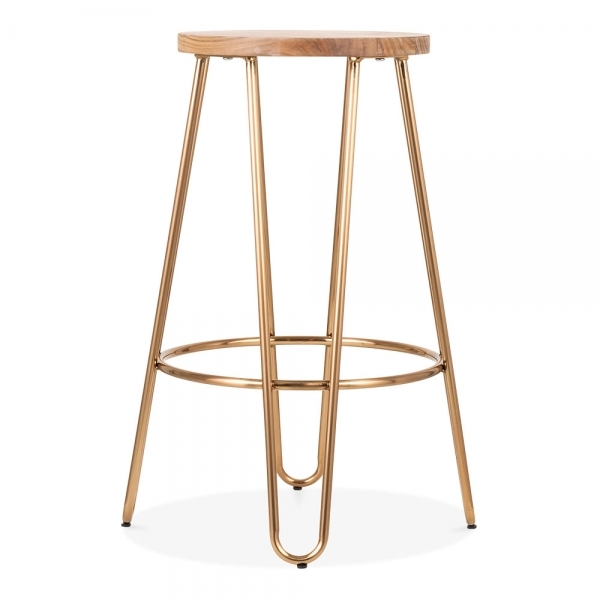 Tabouret de bar laiton