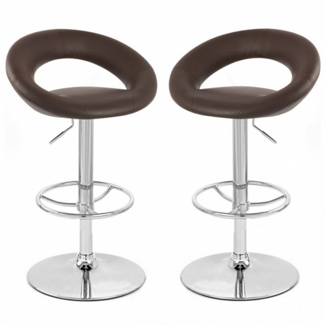 Tabouret de bar blanc x 2 rio