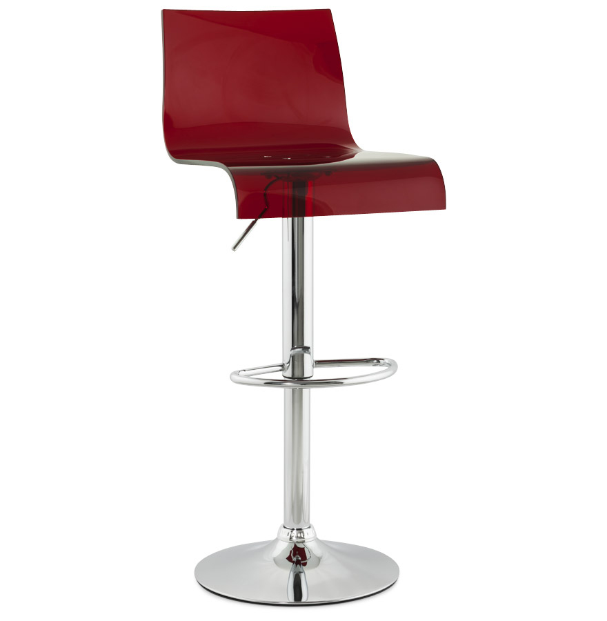Tabouret acier rouge